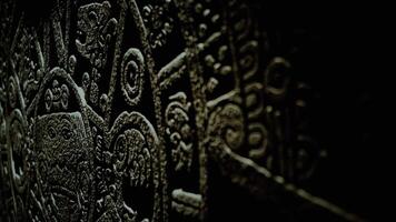 Mayan Stone Calendar in the Dark video