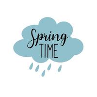 Hola primavera citas. primavera etiqueta con temporada caligrafía citas, flores positivo frases para pegatinas, postales o carteles vector ilustración.