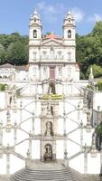 Vertical Video of Bom Jesus church in Portugal