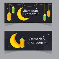 Islamic Ramadan background for social media cover template vector