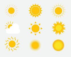 Sun Icon Vector Pack