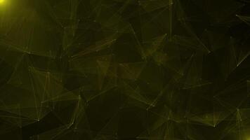 Abstract tech network connection dots. Digital technology and big data analysis 4k background video