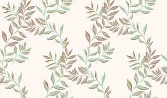 Gently abstract artistic branches leaves intertwined seamless pattern on a light background. Vector hand drawing. Stylized leaf stems printing. Collage template for design, patterned,