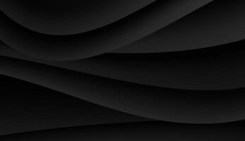 Black abstract background with flowing patterns, dark tones, vector illustration.