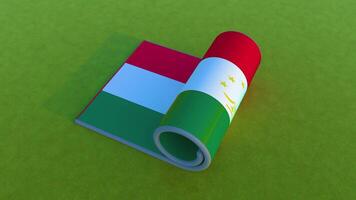 Tajikistan Flag - Rolling Animation video