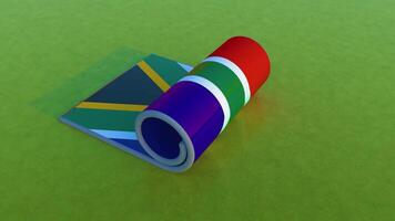 South Africa Flag - Rolling Animation video