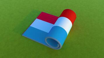 Luxemburg Flagge - - rollen Animation video