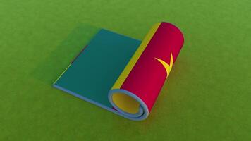 Cameroon Flag - Rolling Animation video