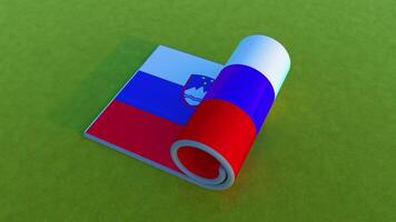 Slovenia Flag - Rolling Animation video