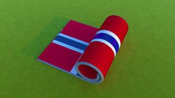 Noorwegen vlag - rollend animatie video