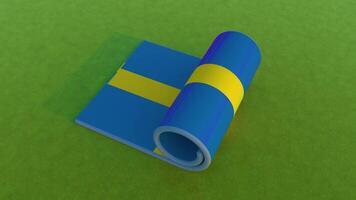 Schweden Flagge - - rollen Animation video