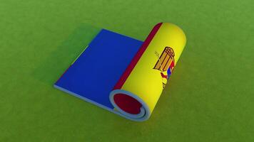 Moldau Flagge - - rollen Animation video