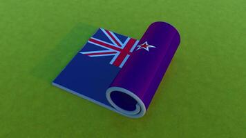 New Zealand Flag - Rolling Animation video