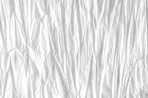 White crumpled paper background photo