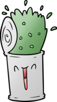 cartoon happy exploding soup can png