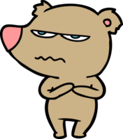 dessin animé ours en colère png