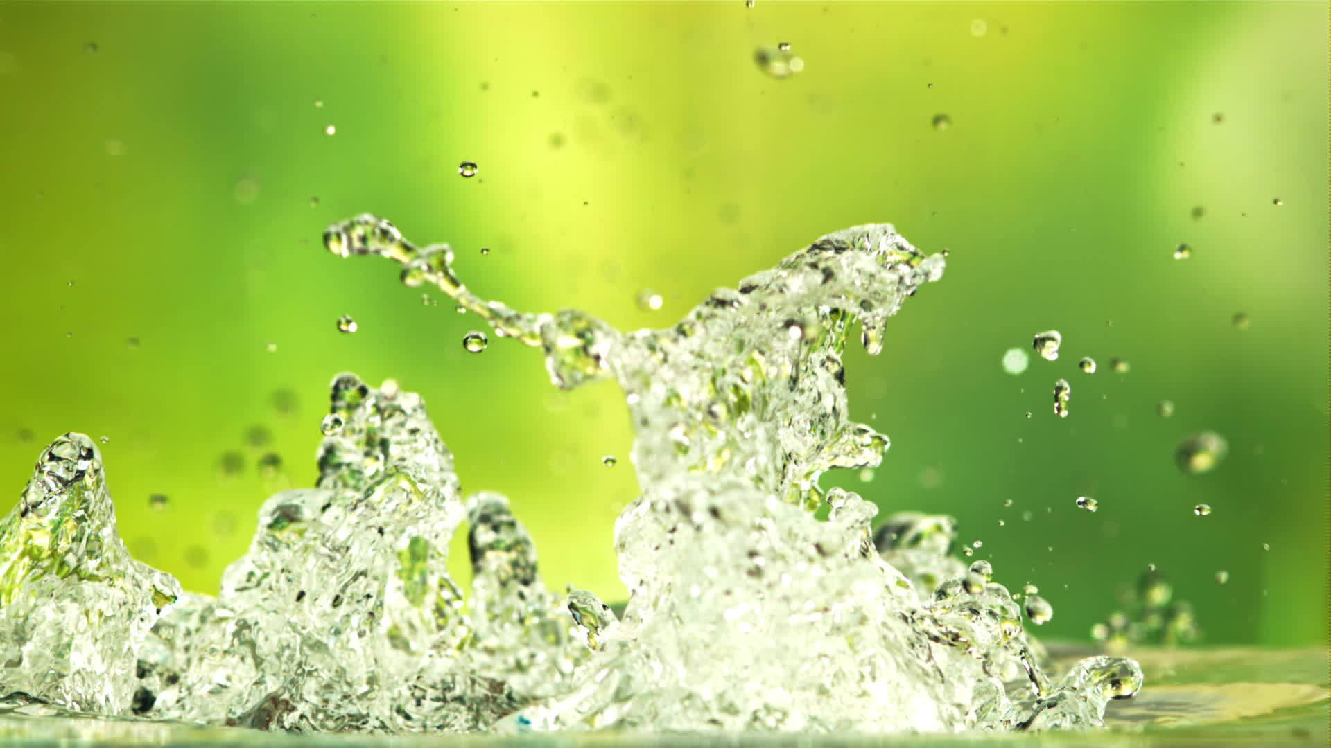 Green Background Water Splash Stock Video Footage for Free Download