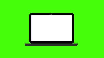 Monitor Bildschirm Laptop Symbol Konzept Schleife Animation Video mit Alpha Kanal