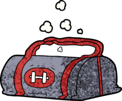 bolsa de gimnasia de dibujos animados png