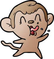 crazy cartoon monkey png