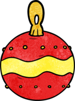 cartoon christmas bauble decoration png