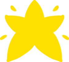 forma de estrela brilhante png