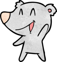 ridendo orso cartone animato png