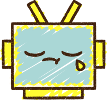 dibujo de tiza de robot png