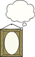 picture frame with thought bubble png