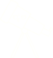 dessin à la craie de télescope png