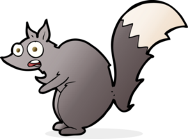 cartone animato divertente scoiattolo spaventato png
