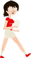 cartoon soccer girl png