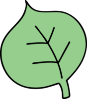 cartoon of a simple yet magnificent leaf png