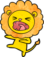 dessin animé lion en colère png