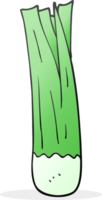 hand drawn cartoon leek png