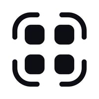 Scan QR Code Icon - Quick Response Code Symbol vector