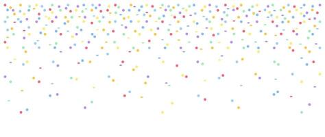 Background with colored round confetti. Vector illustration for cover, banner, poster, card, web and packaging.