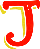 cartoon letter J png