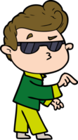 cartoon cool guy png