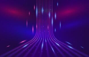 3d Glow Neon Motion Effect Background vector