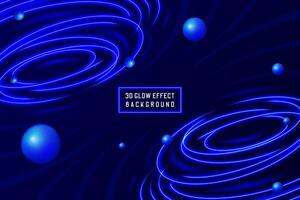 3d Glow Neon Motion Effect Background vector