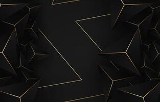 Abstract Modern Black Triangular Background vector