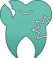 Caries Tooth Vector Icon