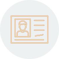 Identification Card Vector Icon