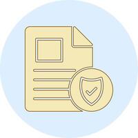 glyph outline circle vector