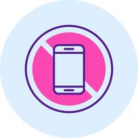 No Mobile Phone Vector Icon
