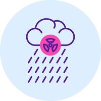 icono de vector de lluvia ácida