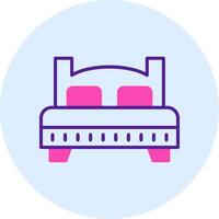 icono de vector de cama