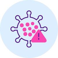 icono de vector de virus