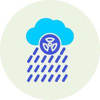 icono de vector de lluvia ácida